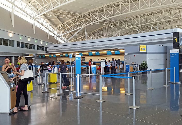 JFK terminal 8 airport ticket office redesign