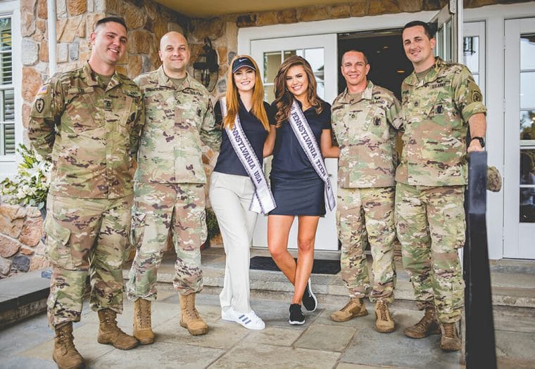USO_Golf 2017 Army Foursome and Miss PA's