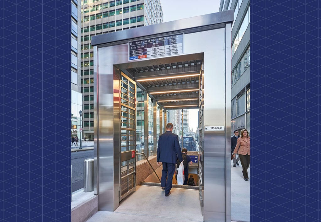 Philadelphia City Hall, Dilworth Plaza, and 15th Street Station