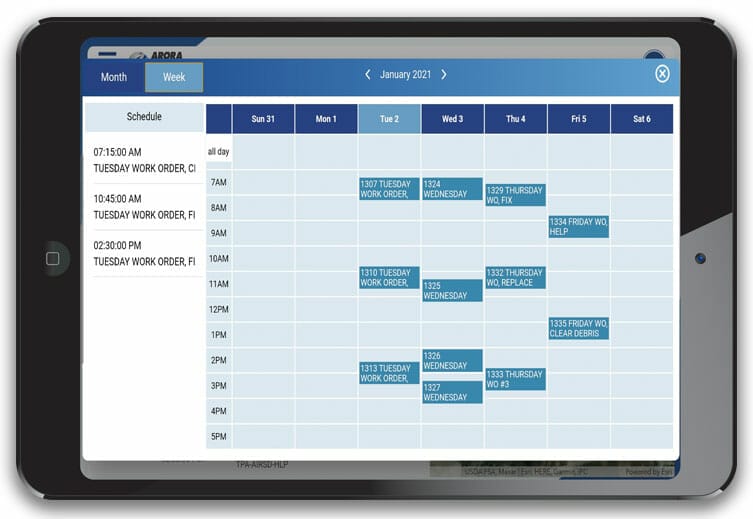 Arora ATLAS Fix Calendar Function on iPad